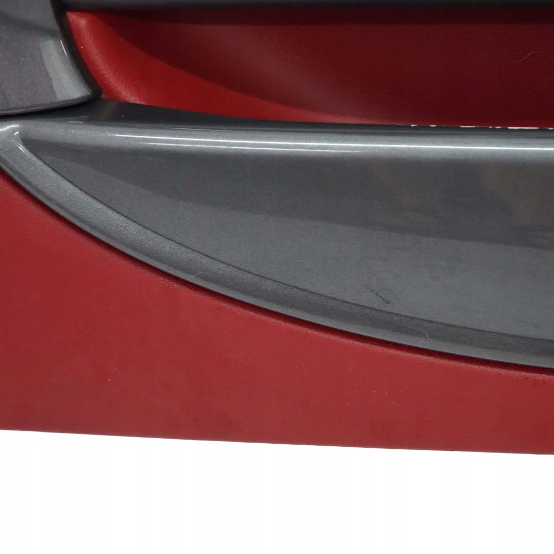 BMW Mini R50 Front Right O/S Door Card Trim Tartan Red Leather Anthracite - SKU 7113436 - Part number 7113436