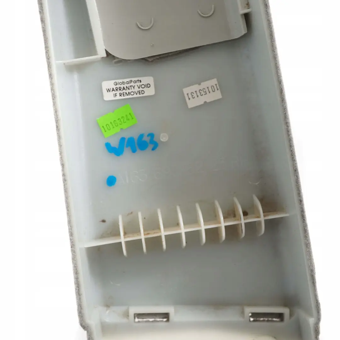 Mercedes-Benz ML W163 Colonne-A Revetement de Pilier avant Droit Gris pour à propos du numéro de pièce A1636906225 Mercedes-Benz ML W163 Colonne-A Revetement de Pilier avant Droit Gris - SKU A1636906225 - Numéro de pièce A1636906225