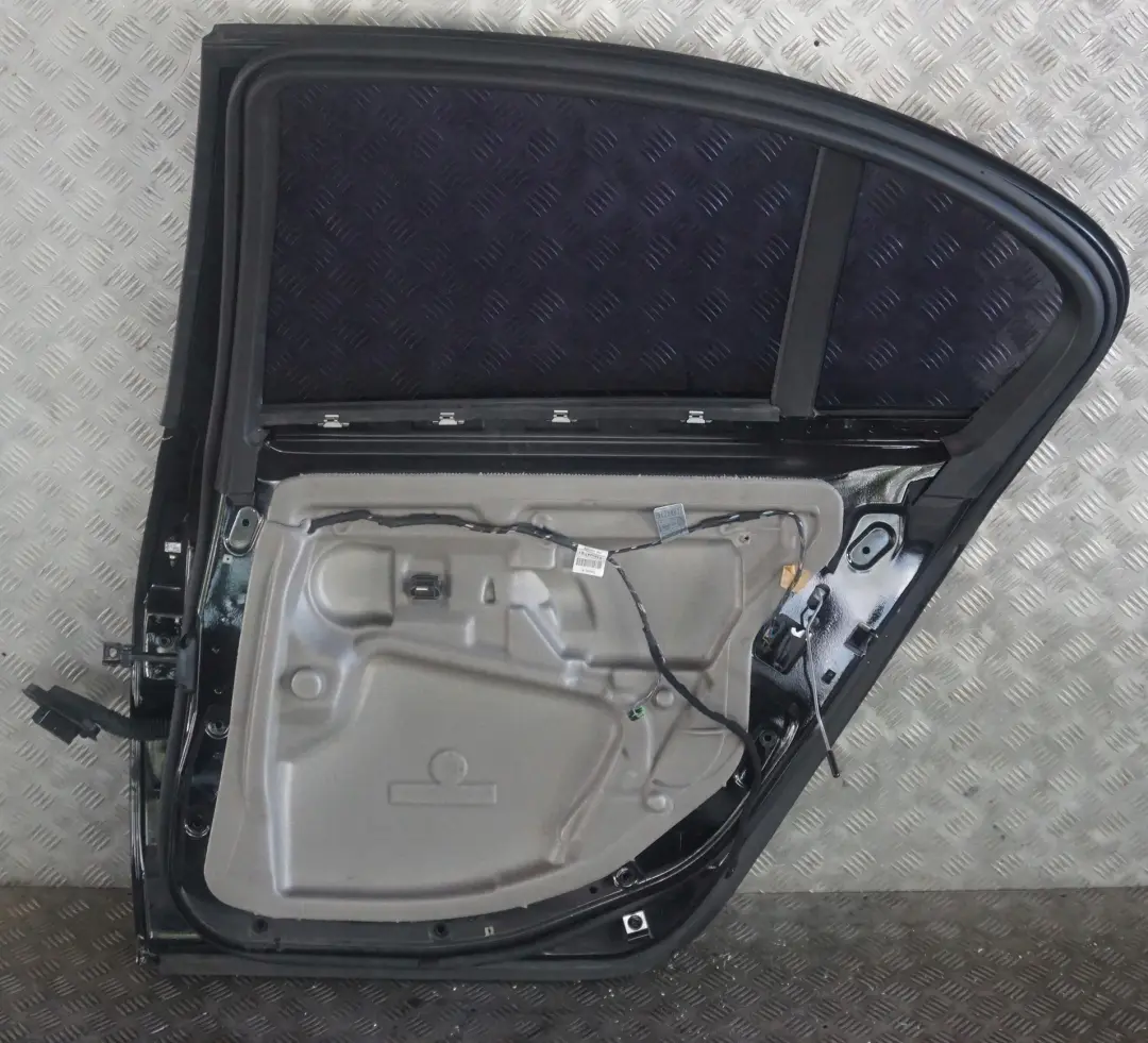  Genuine BMW 5 SERIES E60 E60N Door Rear Right O/S Black Schwarz 2 - 668 - SKU 7202342-SCH - Part number 7202342