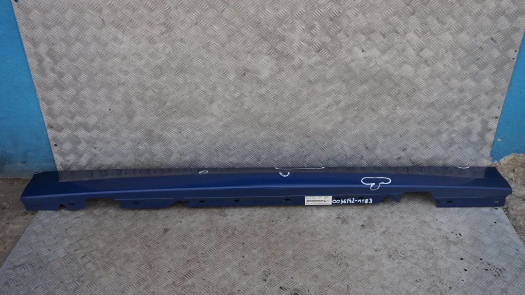 BMW E81 E82 E88 Listello Portiera Apertura Gonna Destra Montegoblau Blau - SKU 0036142-MTB3 - Numero di parte 36142