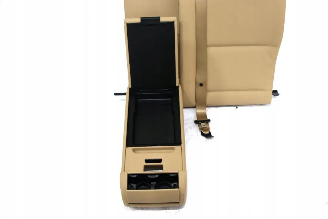 BMW 5 Series E61 Touring Rear Left N/S Seat Back Cover Backrest Beige Leather - SKU 7125231 - Part number 7125231