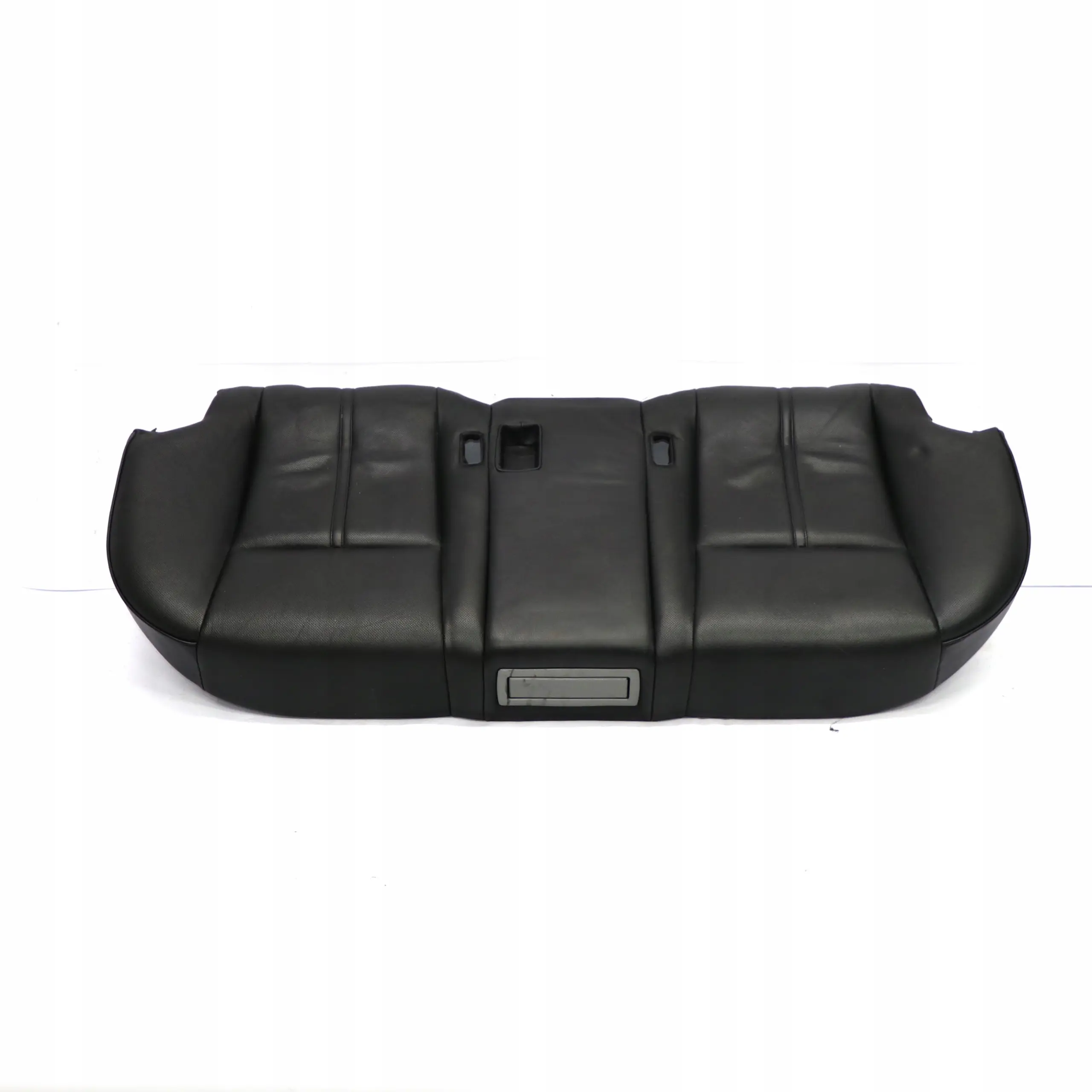 BMW E65 E66 Asiento Trasero Banco Base Sofa Funda Climatizador Cuero Negro Nasca