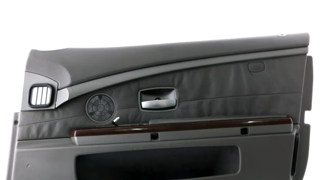 BMW 7 Series E65 Rear Right O/S Door Card Grey Leather Lining Trim Panel - SKU 7038710 - Part number 7038710