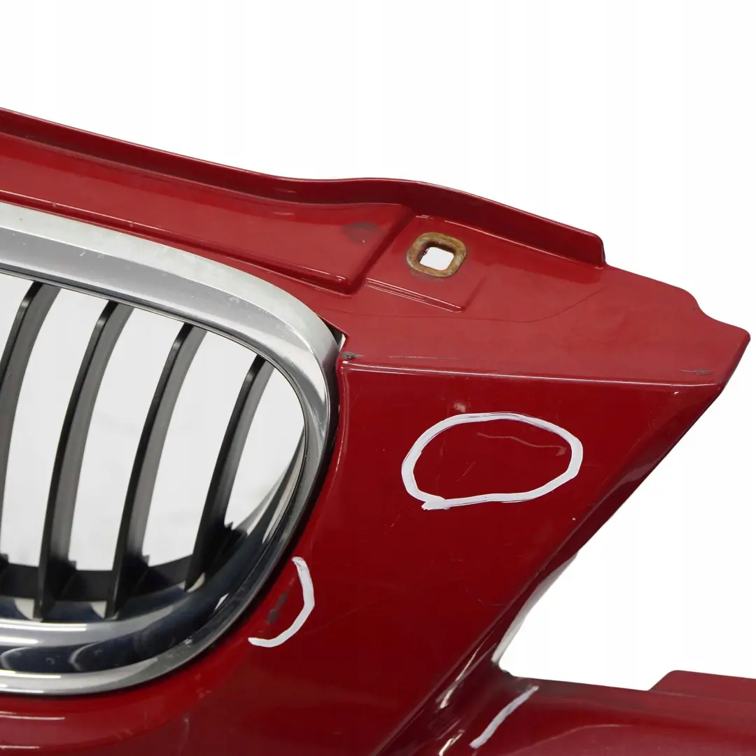 Front Bumper Trim Panel Complete Karmesinrot Crimson Red A61 to BMW 3 E90 E91 LCI with Part number 0036838 BMW 3 E90 E91 LCI Front Bumper Trim Panel Complete Karmesinrot Crimson Red A61 - SKU 0036837-KAR - Part number 0036838