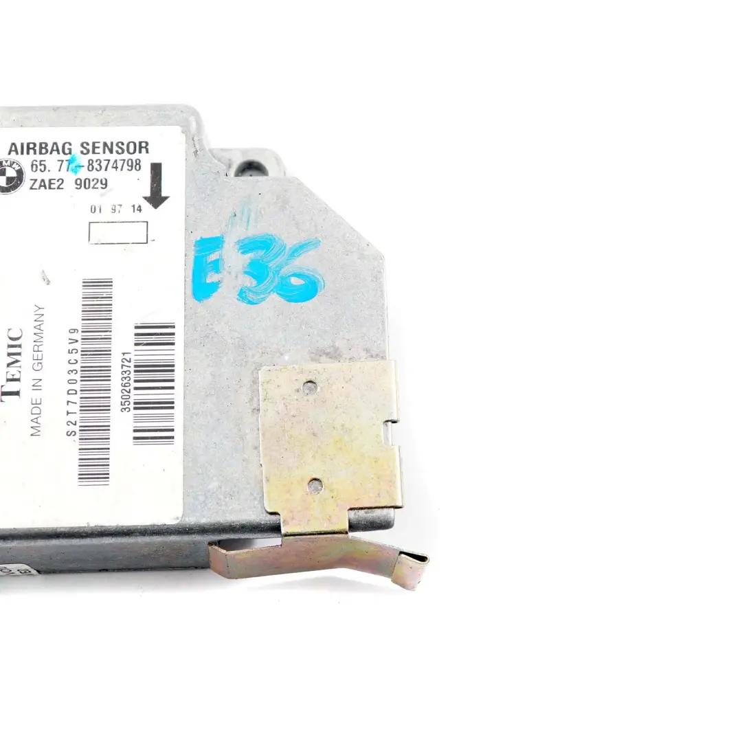 Airbag Unidad De Control Modulo Sensor ECU para BMW Serie 3 Z3 E36 con número de pieza 8379502 BMW Serie 3 Z3 E36 Airbag Unidad De Control Modulo Sensor ECU - SKU 8374798 - Número de pieza 8379502