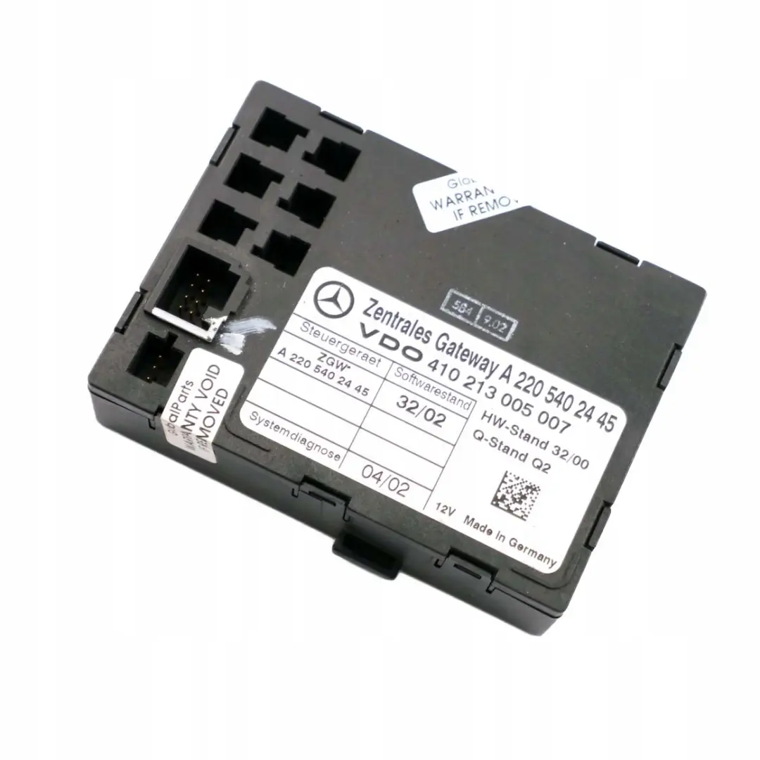 Mercedes-Benz S-Klasse W220 Gateway Steuergerät ECU Modul für mit Teilenummer A2205402445 Mercedes-Benz S-Klasse W220 Gateway Steuergerät ECU Modul - SKU A2205402445 - Teilenummer A2205402445