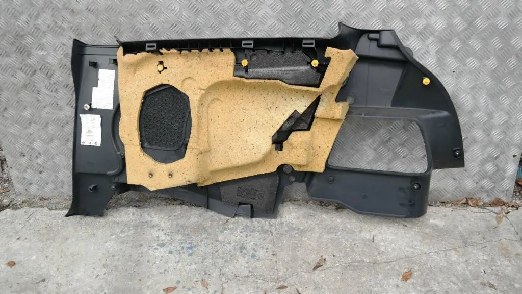 Left N/S Lateral Trim Side Panel Panther Black to BMW Mini Cooper R50 R53 Rear with Part number 7050451 BMW Mini Cooper R50 R53 Rear Left N/S Lateral Trim Side Panel Panther Black - SKU 7050451 - Part number 7050451