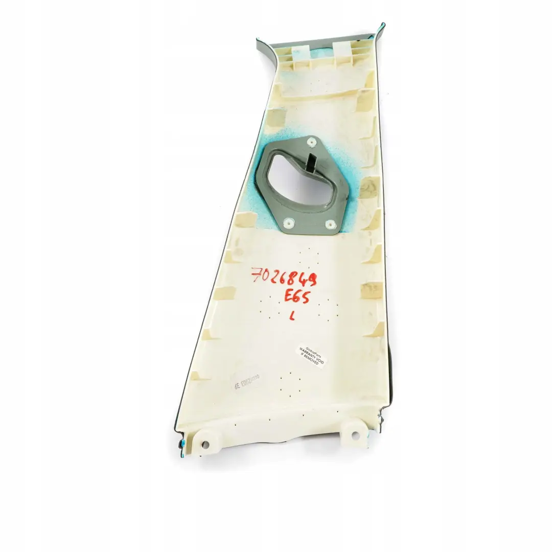 BMW E65 E66 Osłona słupka lewa Stone Green - SKU 7026849 - Numer Części 7001979