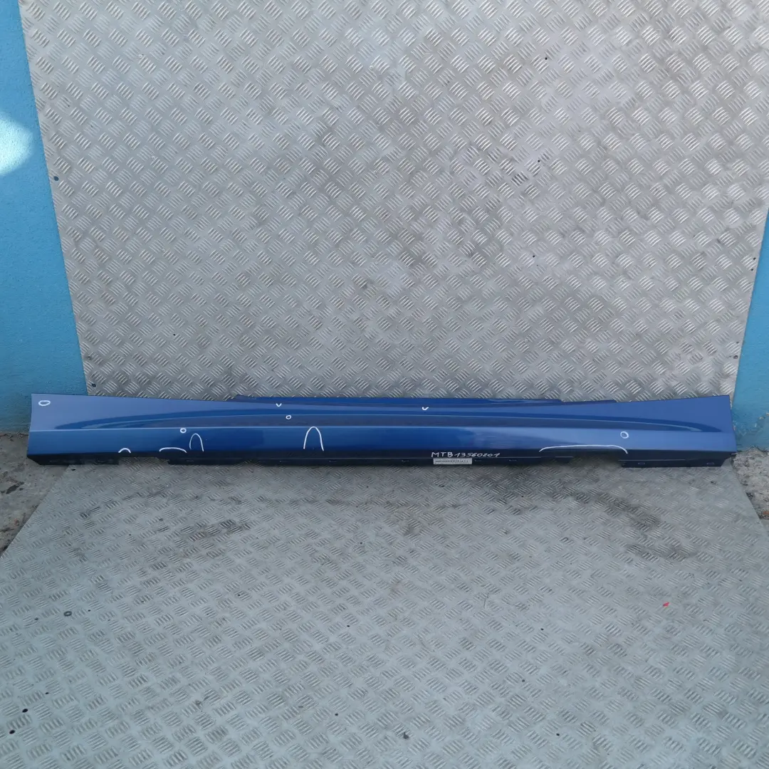 BMW E81 E82 E88 Listello Portiera Apertura Gonna Destra Montegoblau Blu - SKU 0036142-MTB1 - Numero di parte 36142