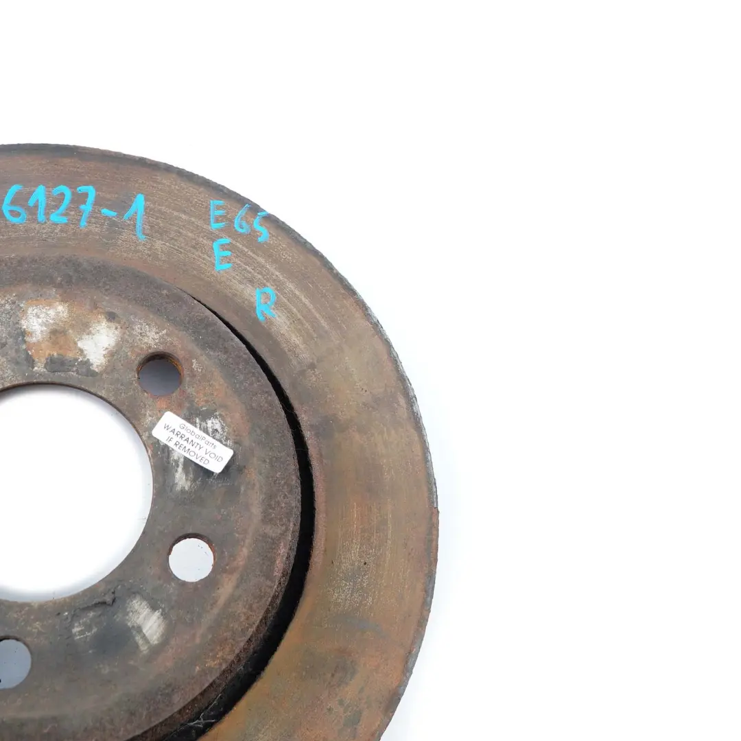 BMW 7 Series E65 E66 Rear Left Right Wheel N/O/S Brake Disc Ventilated 324X20 - SKU 1166127-1 - Part number 1166127