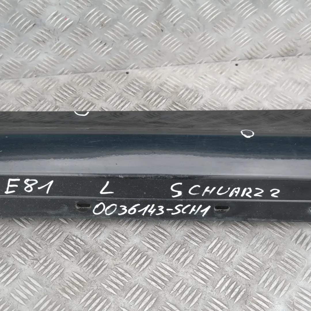BMW E81 E82 E88 Listello Portiera Apertura Gonna SX Nero 2 - SKU 0036143-SCH1 - Numero di parte 0036143-SCH1