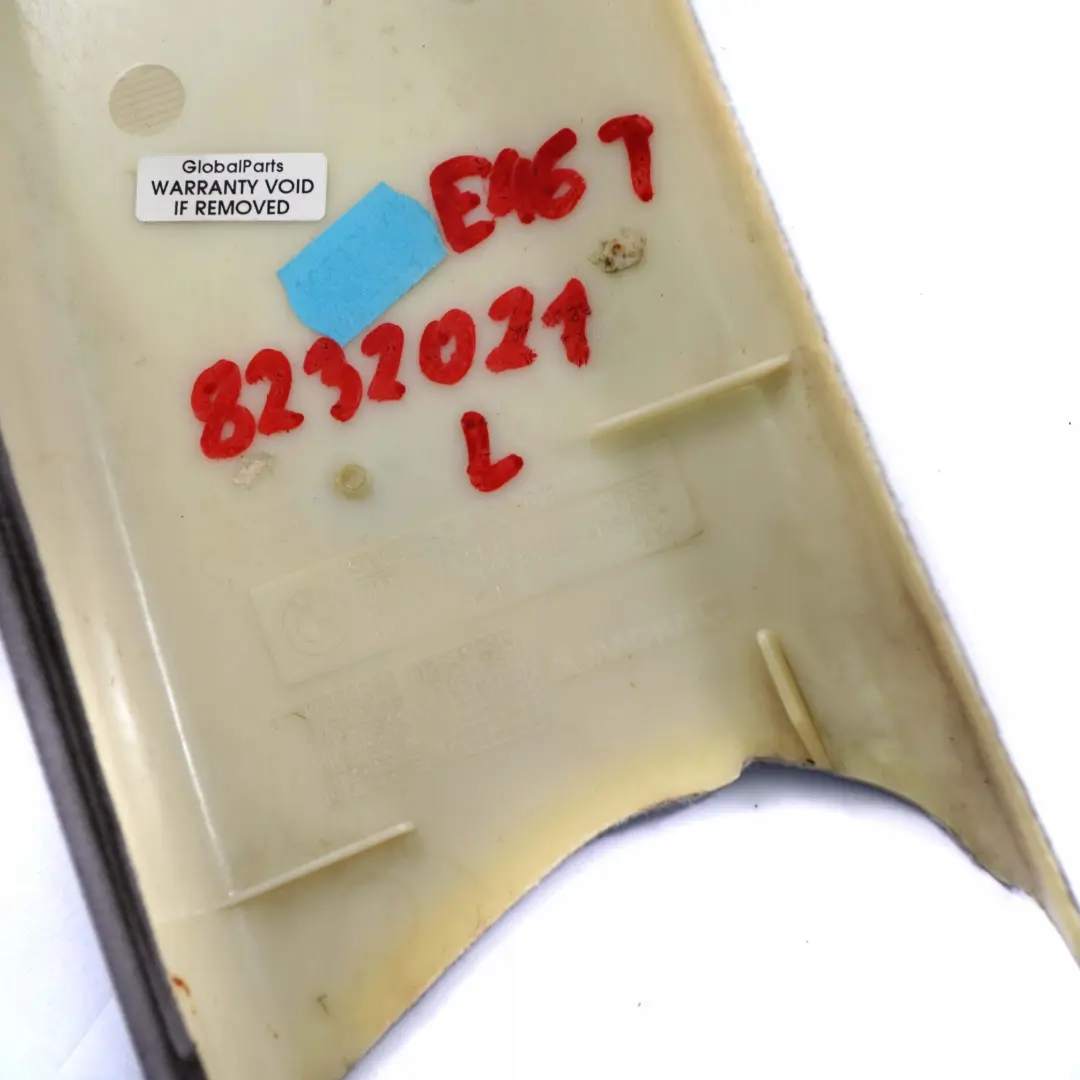 Break Couverture Borne-C Arriere Gauche Gris Clair 8209011 pour BMW E46 à propos du numéro de pièce 8232021 BMW E46 Break Couverture Borne-C Arriere Gauche Gris Clair 8209011 - SKU 8232021 - Numéro de pièce 8232021