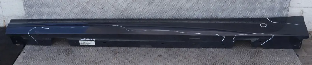 BMW E90 LCI nakładka próg lewy monacoblau A35 - SKU 0037059-MB1 - Numer Części 0037059