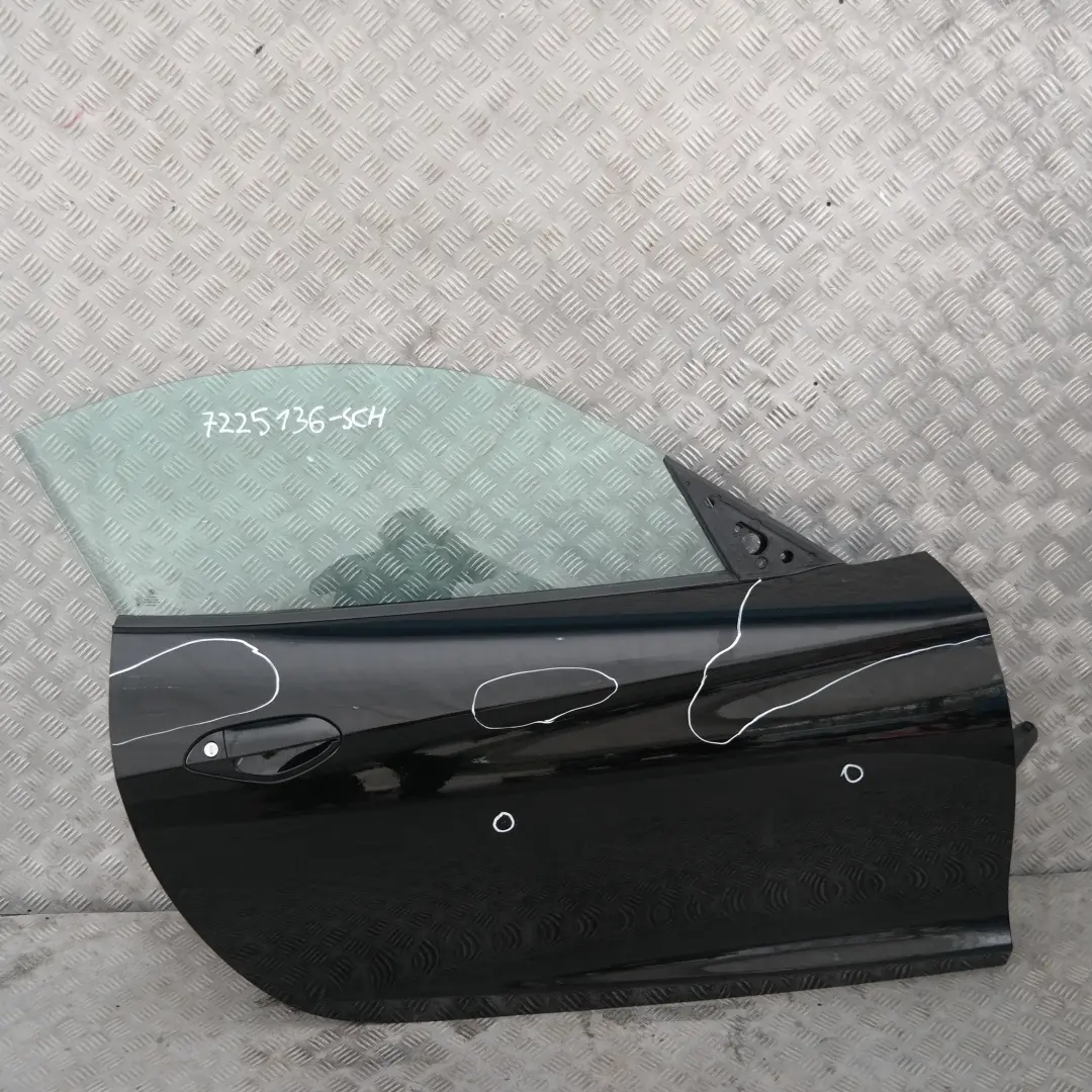 BMW Z4 Series E89 Convertible Front Right Door O/S Schwarz 2 Jet Black - 668 - SKU 7225136-SCH - Part number 7225136