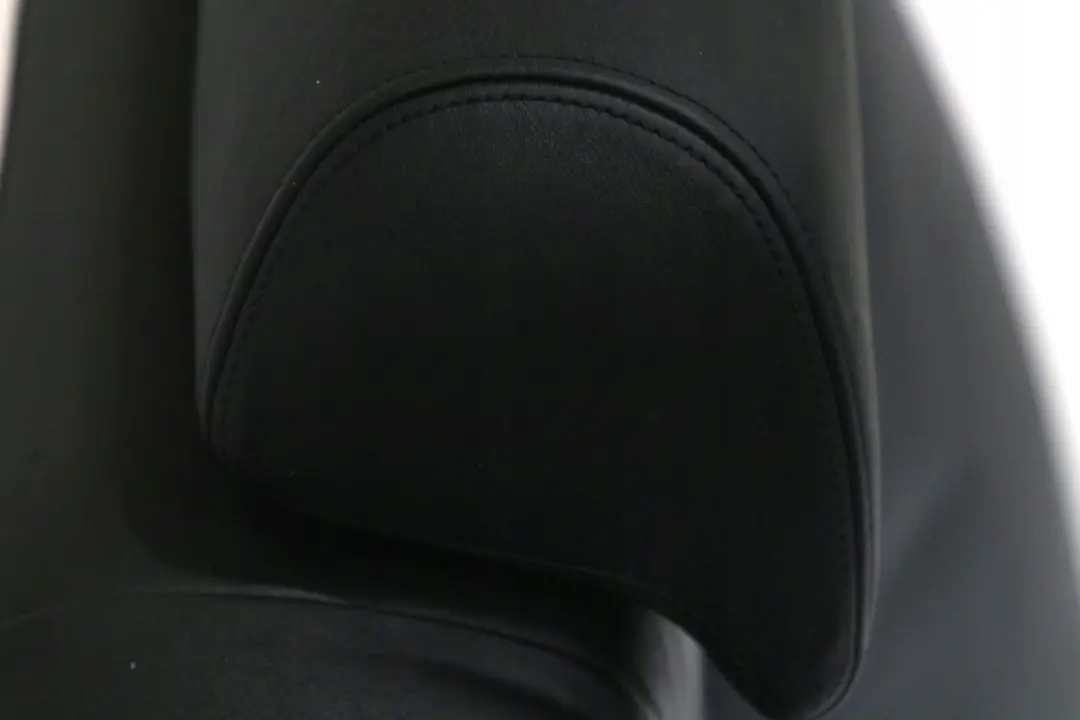 BMW 7 E65 E66 Rear Seat Left N/S Backrest Cover Leather Pearl Black - SKU 7110183 - Part number 7110183