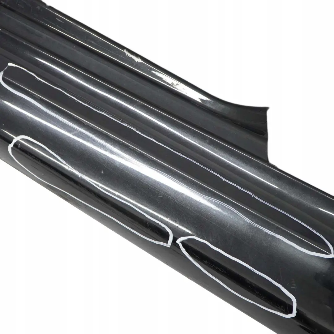 BMW E81 E82 E88 M Sport Listello Portiera Apertura SX Sapphire Nero - 475 - SKU 0034731-BS2 - Numero di parte 0034731