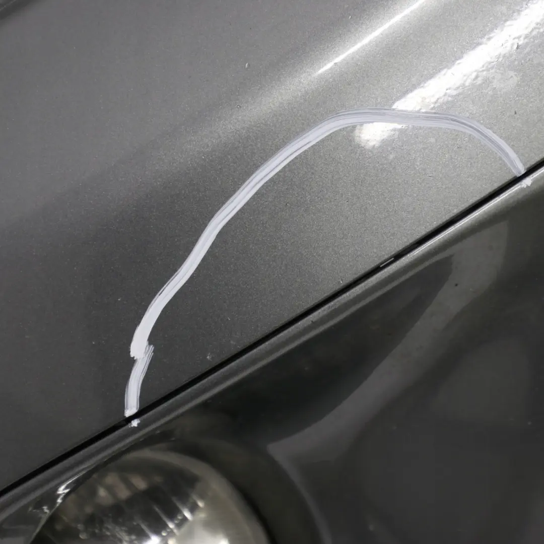 BMW Mini Cooper 6 S R55 R56 R57 Complete Front Bumper Trim Panel Dark Silver - SKU 0430242-DS6 - Part number 0430242