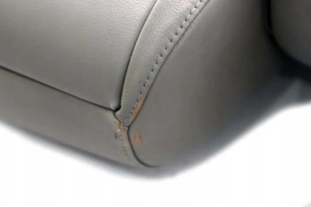 BMW 5 Series E61 Touring Rear Left N/S Seat Back Cover Backrest Grey Leather - SKU 7125233 - Part number 7125233