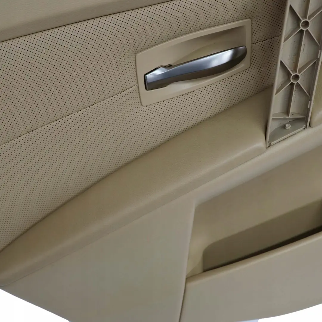 BMW 5 Series E60 E61 Rear Left N/S Door Card Leather Nasca Beige Lining Trim - SKU 7079507 - Part number 7079507
