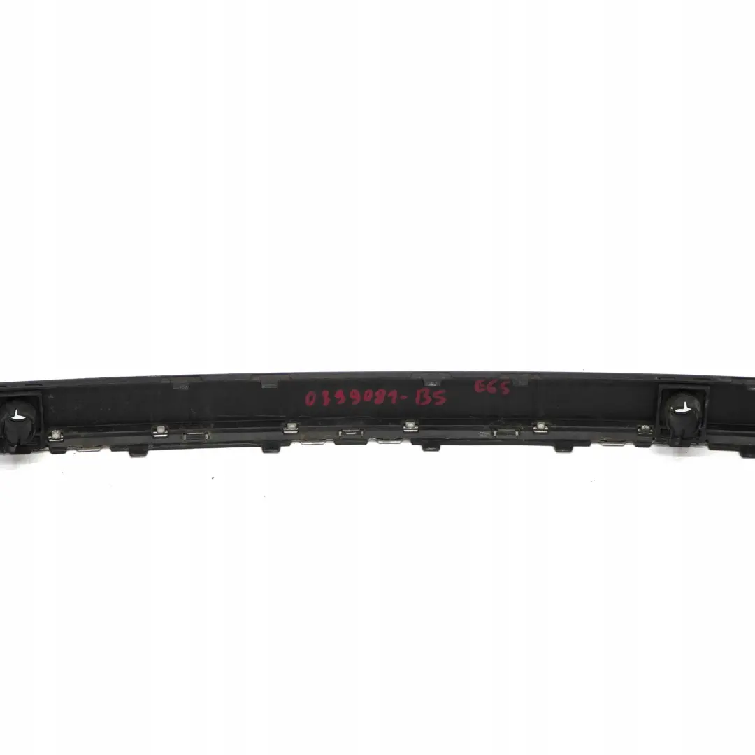 BMW 7 Series E65 E66 Bumper Strip Guard Rear Centre Black Sapphire Metallic 475 - SKU P0399081-BS - Part number 0399081