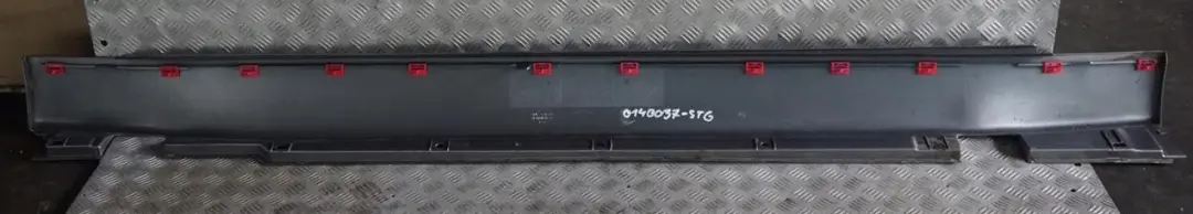 Door Sill Cover Skirt Left N/S Sterlinggrau Grey Metallic - 472 to BMW 7 E65 with Part number 0140037 BMW 7 E65 Door Sill Cover Skirt Left N/S Sterlinggrau Grey Metallic - 472 - SKU 0140037-STG - Part number 0140037