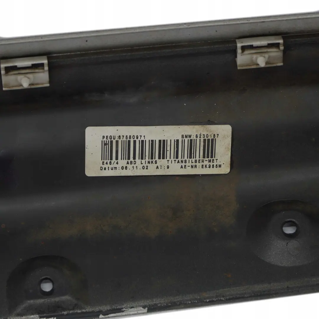 Listwa progowa próg lewy titansilber do BMW E46 o numerze 9071633 BMW E46 Listwa progowa próg lewy titansilber - SKU 9071633-TS - Numer Części 9071633