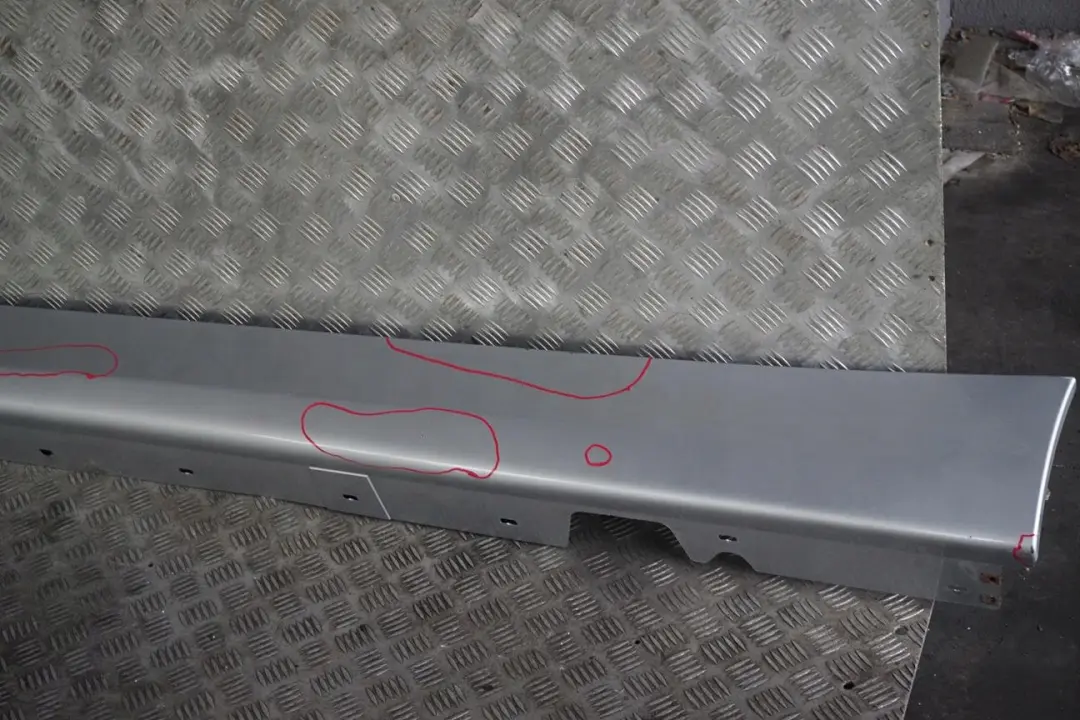 BMW 3 Series 17 E90 E91 Sill Side Skirt Left N/S Titansilber Silver Metallic - SKU 0032951-TS17 - Part number 0032951
