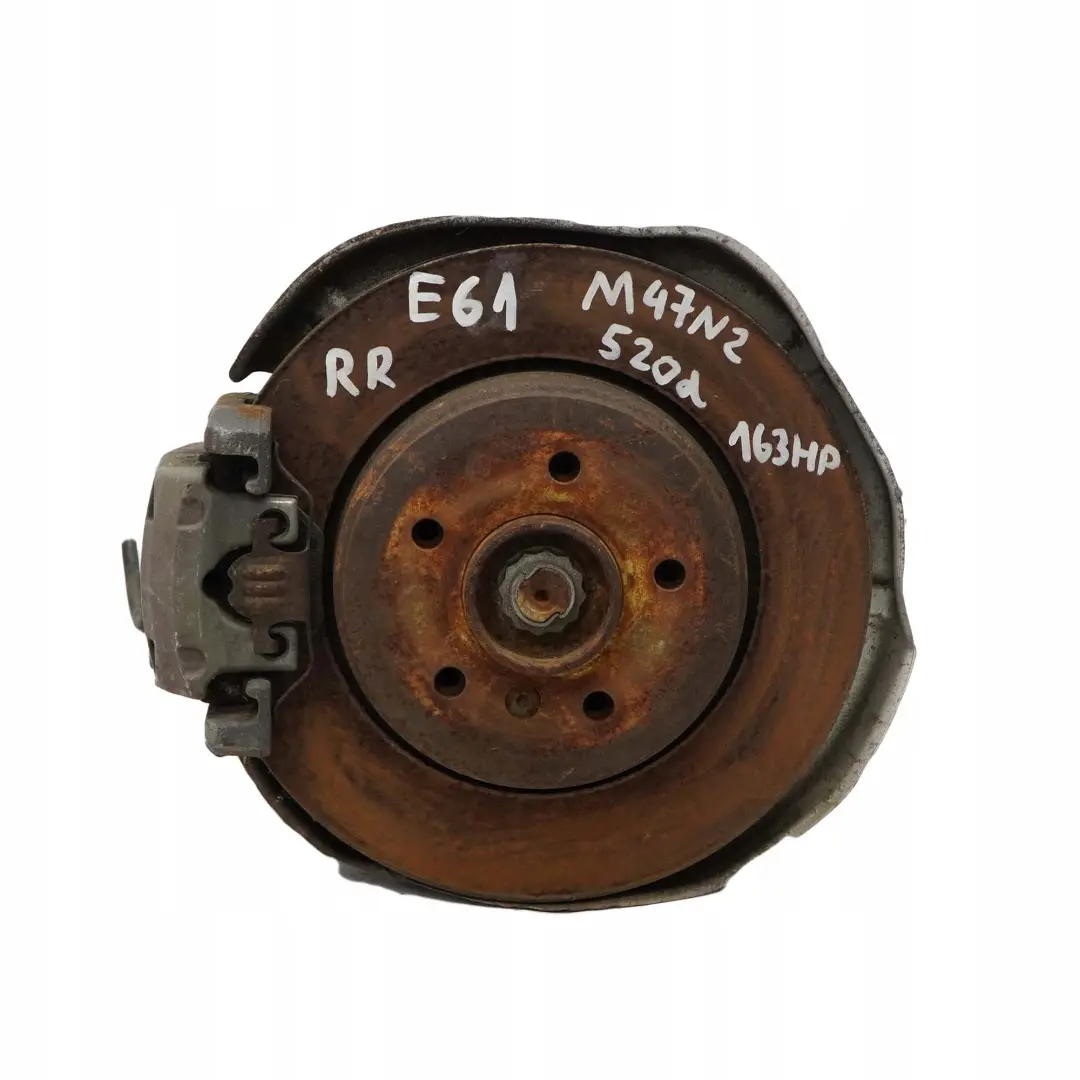 M47N2 Eje Salida Trasero Derecho Suspensión Pierna Rueda Portador para BMW 5 E61 520d con número de pieza 6770924 BMW 5 E61 520d M47N2 Eje Salida Trasero Derecho Suspensión Pierna Rueda Portador - SKU 6770924-9 - Número de pieza 6770924