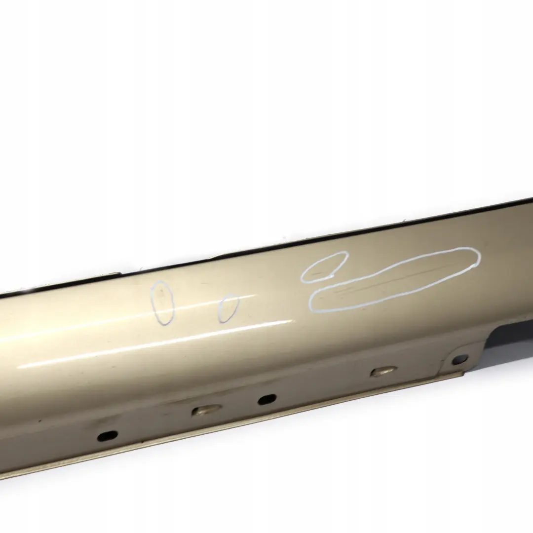 Mercedes-Benz C W203 Door Sill Side Cover Skirt Left N/S Brilliant Silver - 744 to with Part number A2036980154 Mercedes-Benz C W203 Door Sill Side Cover Skirt Left N/S Brilliant Silver - 744 - SKU A2036980154-BS - Part number A2036980154