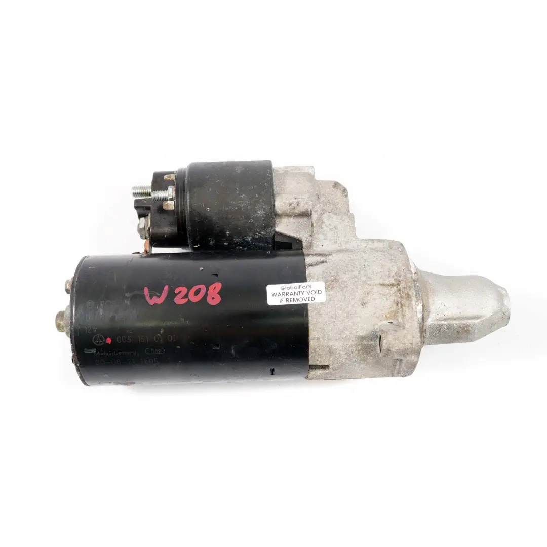  Mercedes-Benz W202 W203 W208 W220 M112 M113 Engine Starter Motor - SKU rhd-A0051510101 - Part number A0051510101