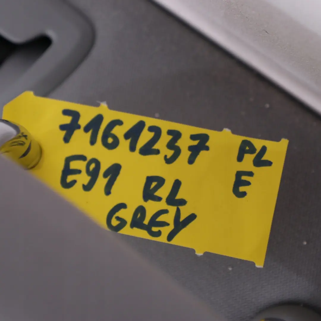 BMW 3 E91 Touring Rear Back Seat Backrest Left N/S Cloth Fluid Grey - SKU 7161237 - Part number 7161237