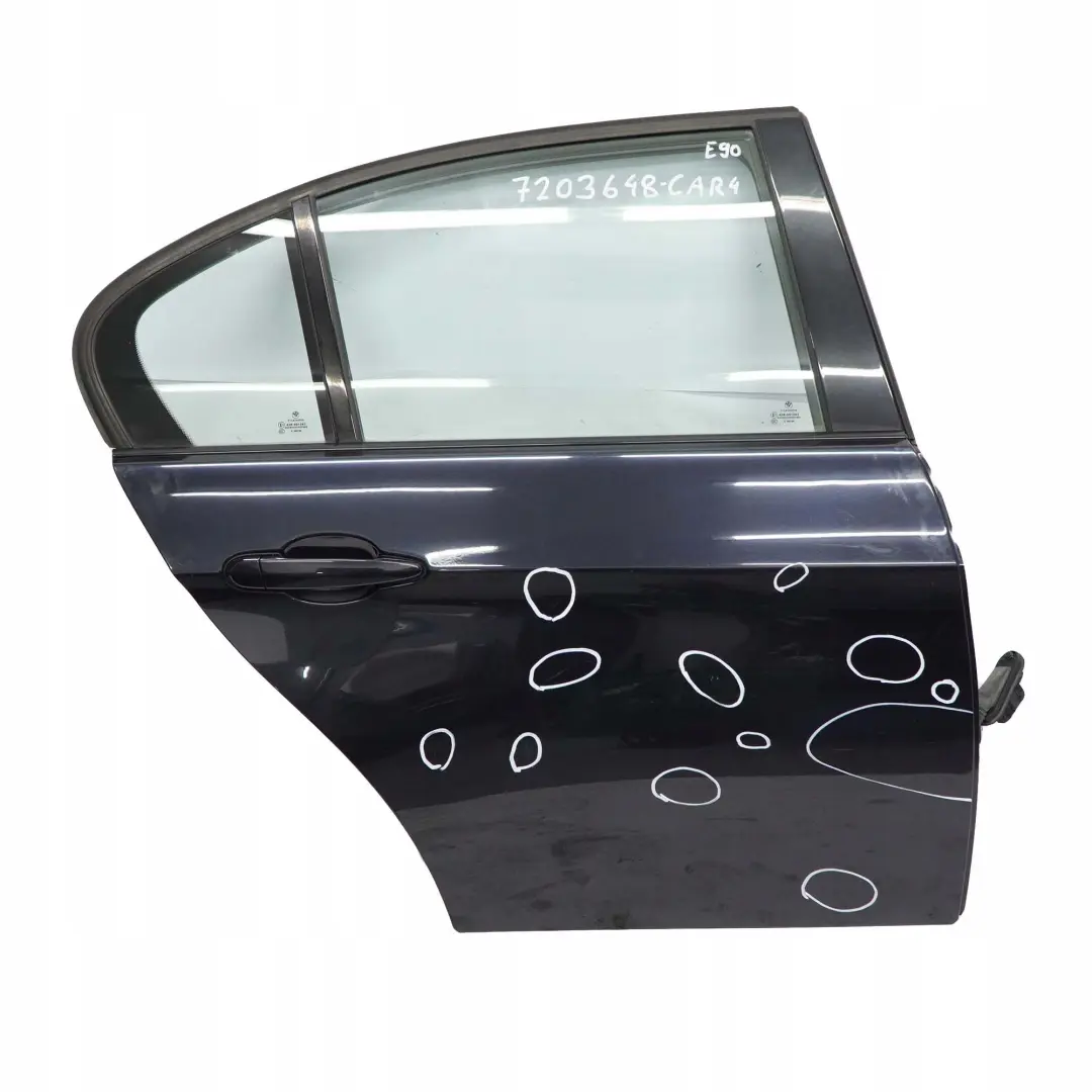 BMW 3 Series E90 4 Door Rear Right O/S Carbonschwarz Carbon Black - 416 - SKU 7203648-CAR4 - Part number 7203648