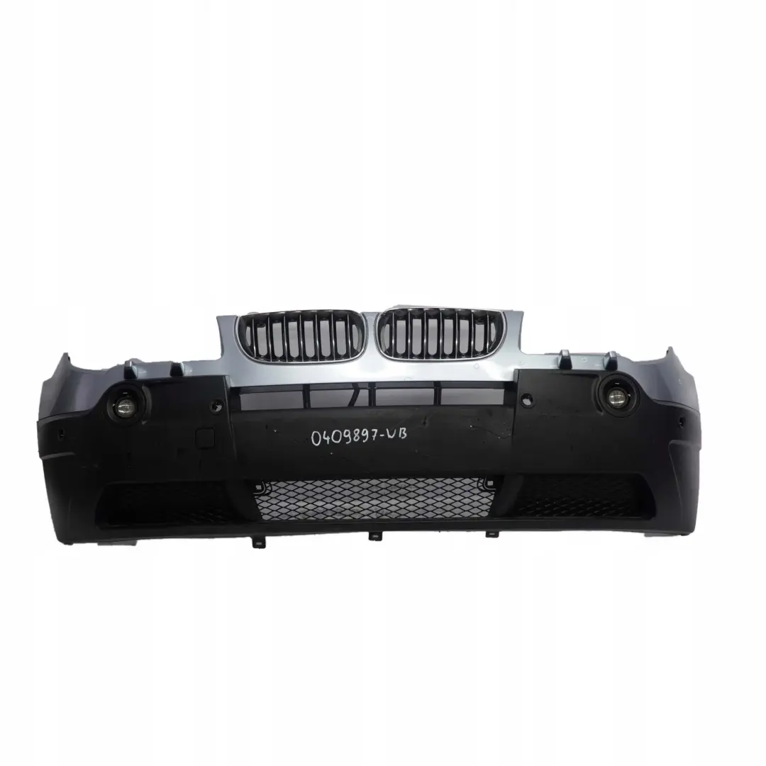 BMW X3 E83 Complete Front Bumper PDC Bluewater Blue Water Metallic - 896 - SKU 0409897-WB - Part number 0409897
