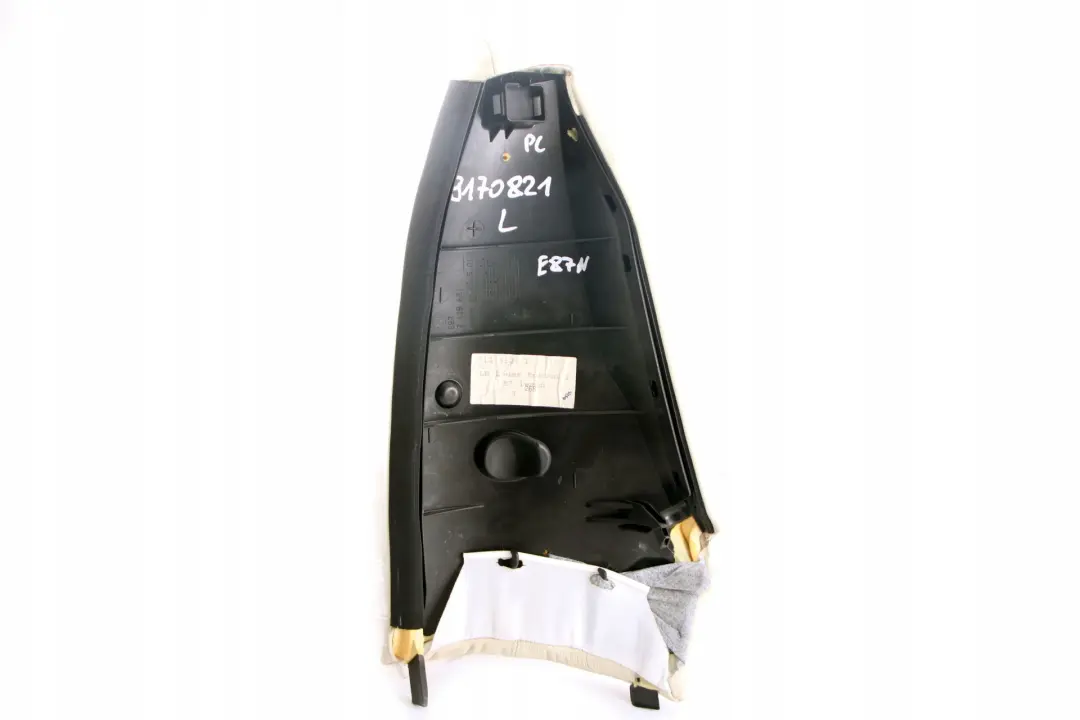 BMW 1 Series E87 LCI Rear Seat Side Finisher Corner Left N/S Leather Lemon - SKU 9170821 - Part number 9170821