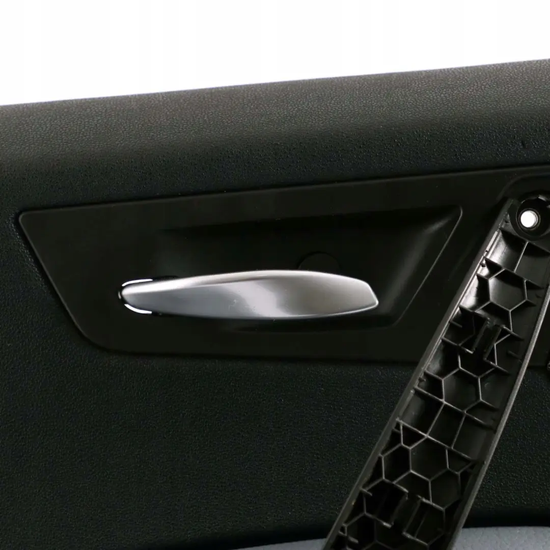 BMW X3 Series E83 Rear Left N/S Door Card Lining Leather Black Grey Blue - SKU 3415901 - Part number 3415901