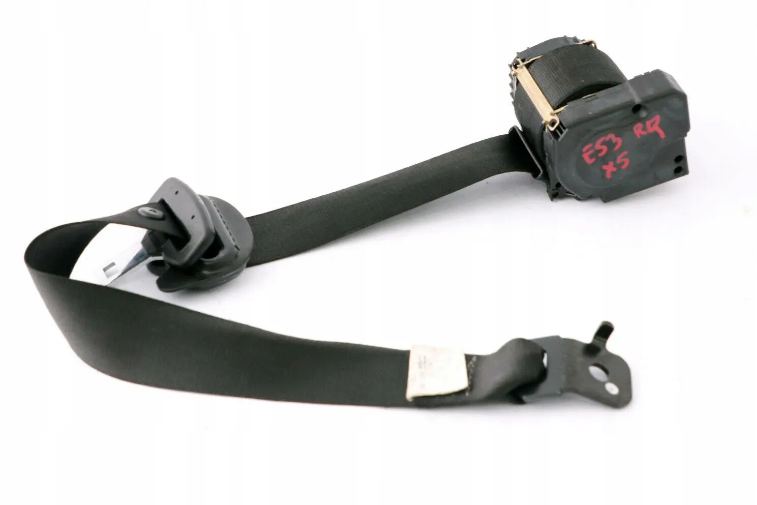 BMW X5 Series E53 Seat Seatbelt Seat Belt Rear Right O/S Schwarz Black 7051508