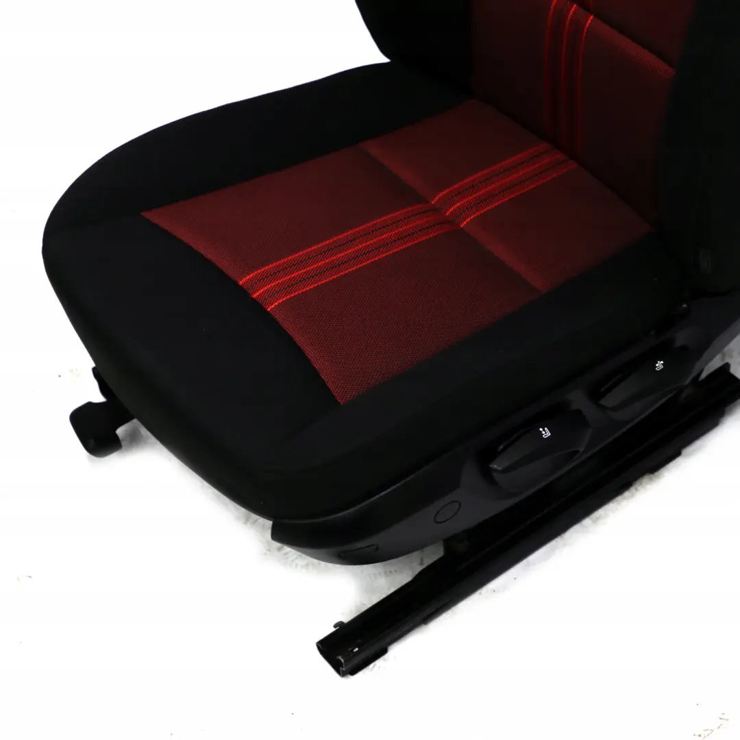 Front Left N/S Seat Cloth Fabric Anthracite Median Vermilion Rot Red to BMW X1 E84 with Part number 2992611 BMW X1 E84 Front Left N/S Seat Cloth Fabric Anthracite Median Vermilion Rot Red - SKU 2992611 - Part number 2992611