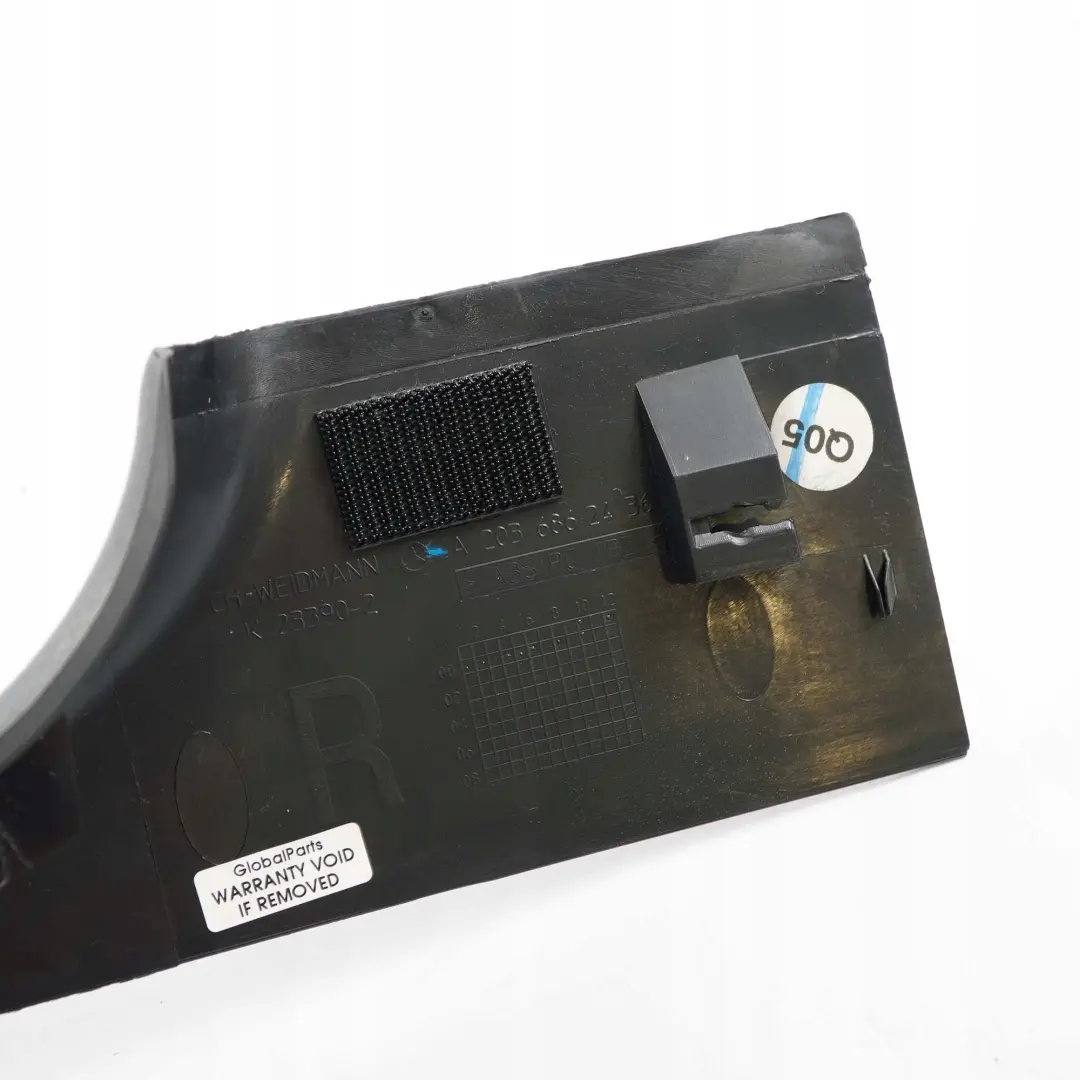 Mercedes-Benz C W203 Rail Rear Right Carpet Edge Door Sill Cover A2036862436 to with Part number A2036863036 Mercedes-Benz C W203 Rail Rear Right Carpet Edge Door Sill Cover A2036862436 - SKU A2036863036 - Part number A2036863036