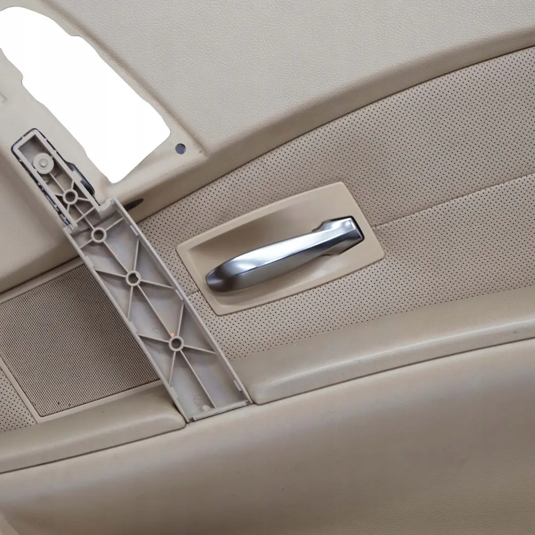 BMW E60 E61 Pannello Porta Copertura Anteriore Destro Pelle Nasca Beige - SKU 7076802 - Numero di parte 7076802