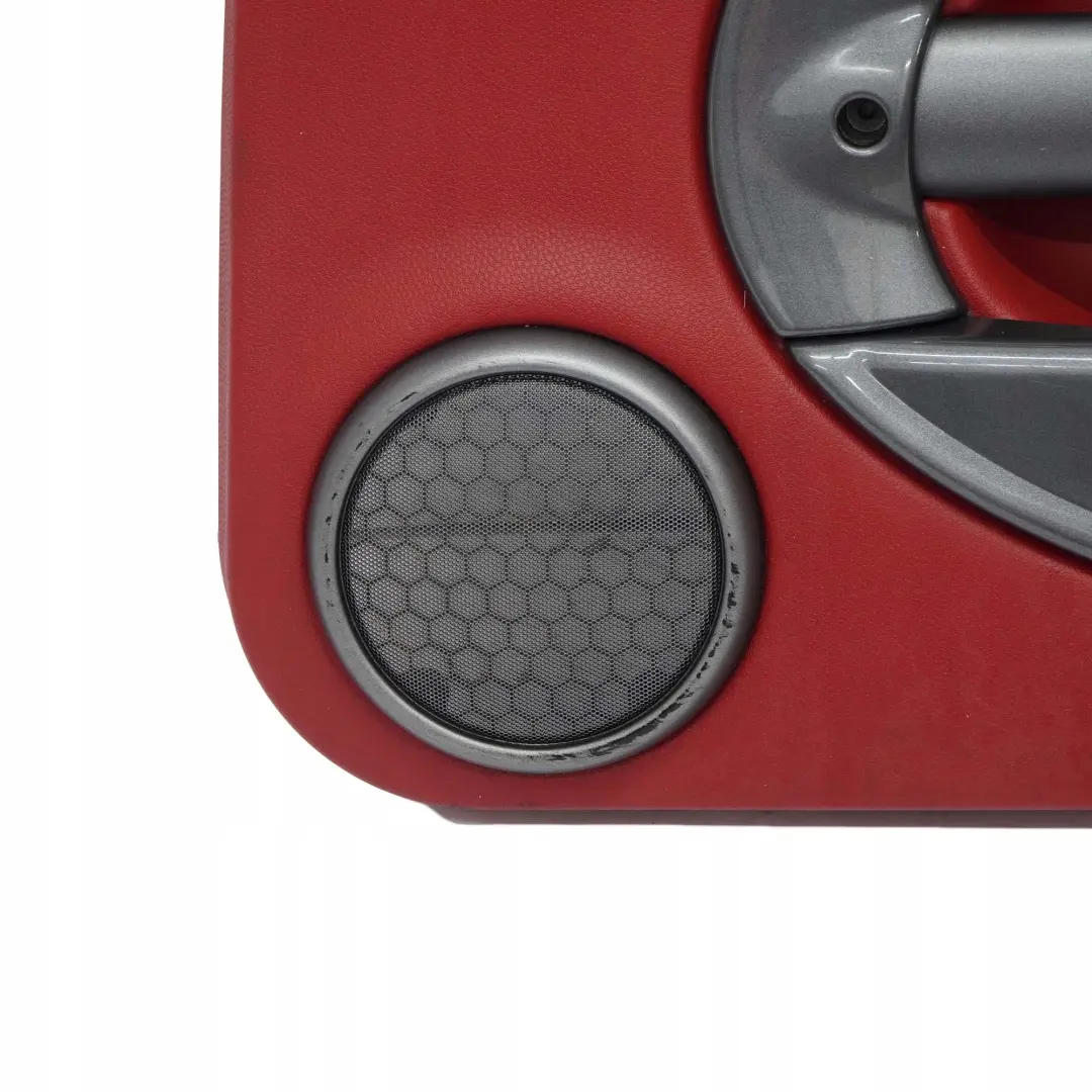 Mini R50 1 Revetement de Porte Gauche Tartan Red Rouge Cuir Anthracite - SKU 7113436 - Numéro de pièce 7113436