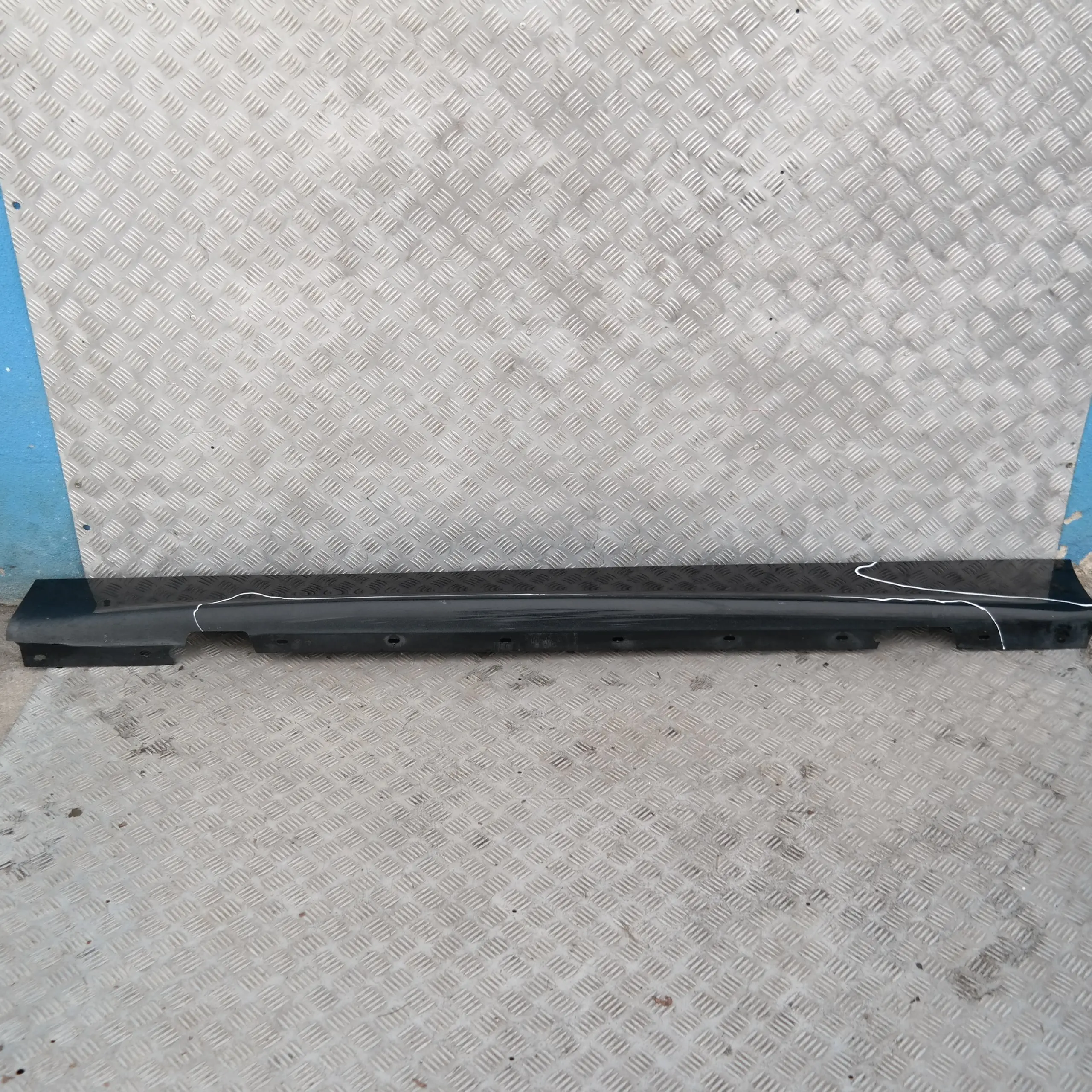 BMW E87 Listello Portiera Mascherina Gonna SX Nero