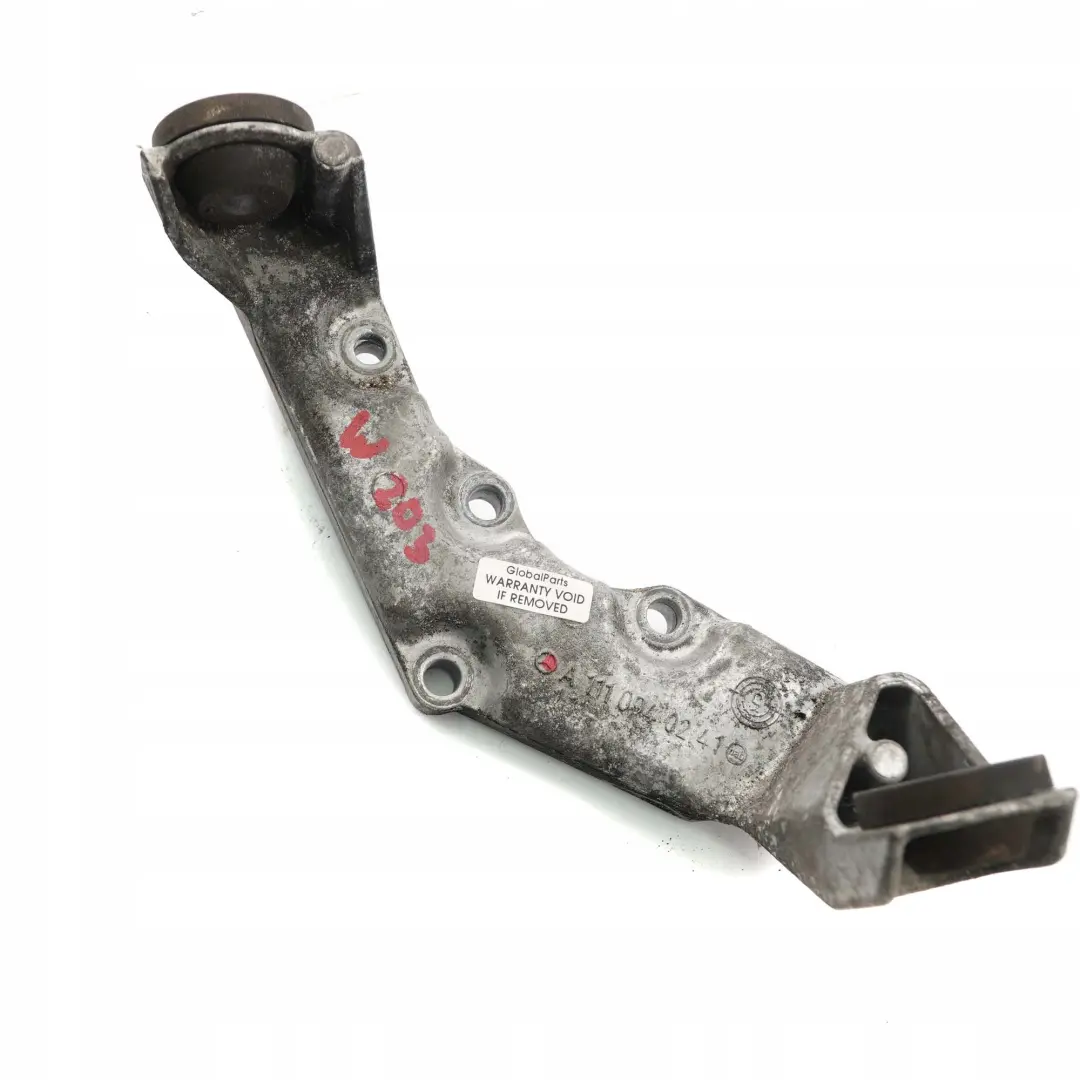 Mercedes-Benz C W203 M111 Power Steering Pump Mount Bearing Bracket to with Part number A1110940241 Mercedes-Benz C W203 M111 Power Steering Pump Mount Bearing Bracket - SKU A1110940241 - Part number A1110940241