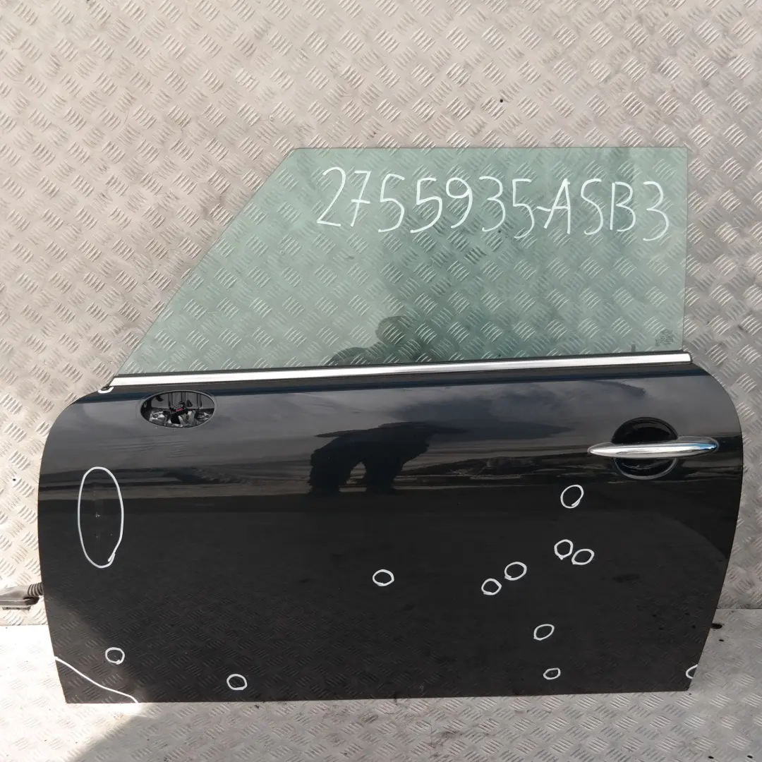 Door Front Left N/S Astro Black Metallic - A25 to BMW Mini Cooper R55 R56 R57 R58 with Part number 2755935 BMW Mini Cooper R55 R56 R57 R58 Door Front Left N/S Astro Black Metallic - A25 - SKU 2755935-ASB3 - Part number 2755935