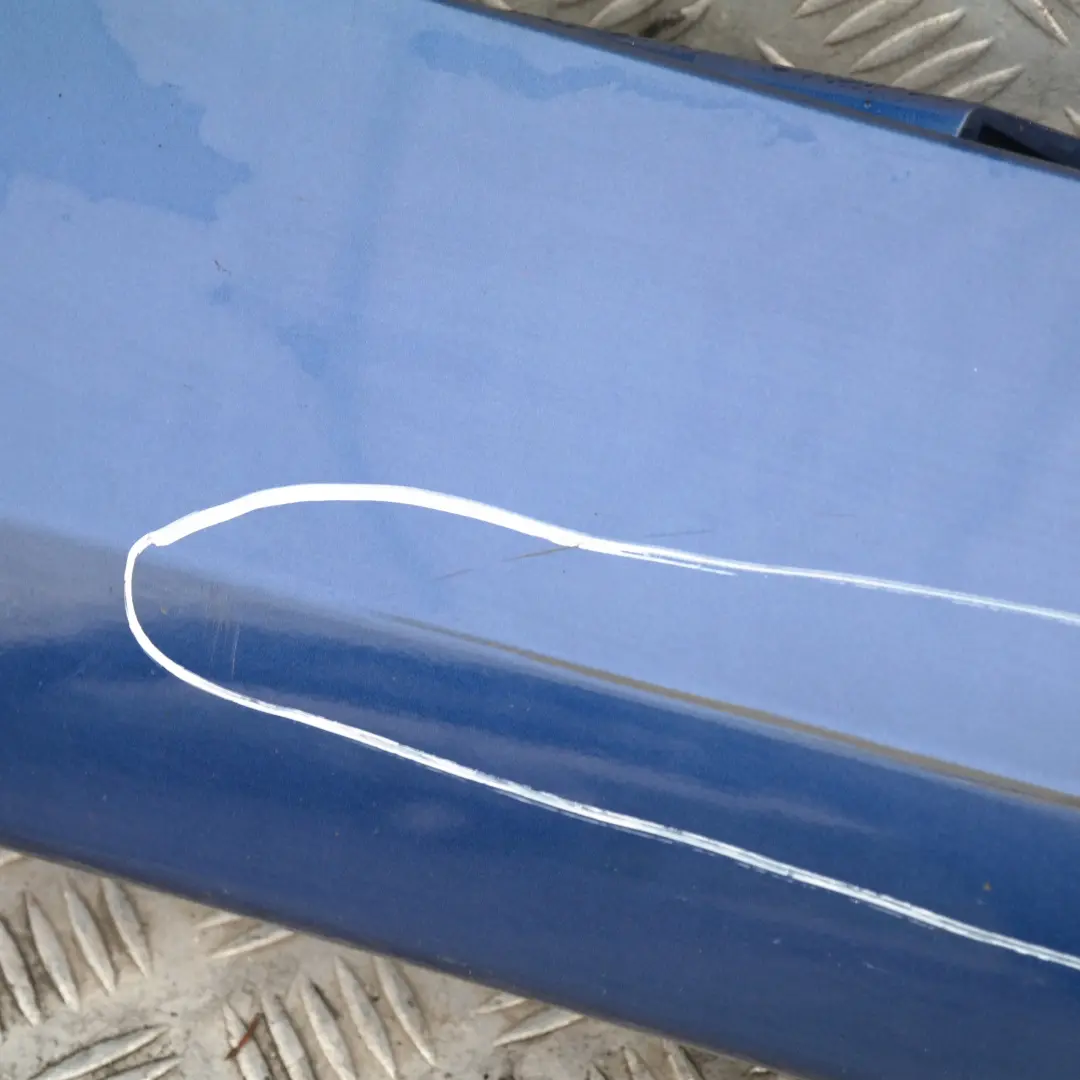 BMW E87 LCI E87N Listón de umbral faldón lateral derecho Azul Montegoblau A51 - SKU 0036144-MTB2 - Número de pieza 0036144-MTB2