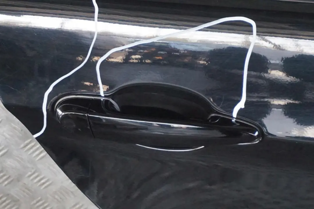 BMW 3 Reihe E90 E90N LCI Beifahrer Tür hinten rechts Schwarz 2 - SKU 7203648-SCH8 - Teilenummer 7203648