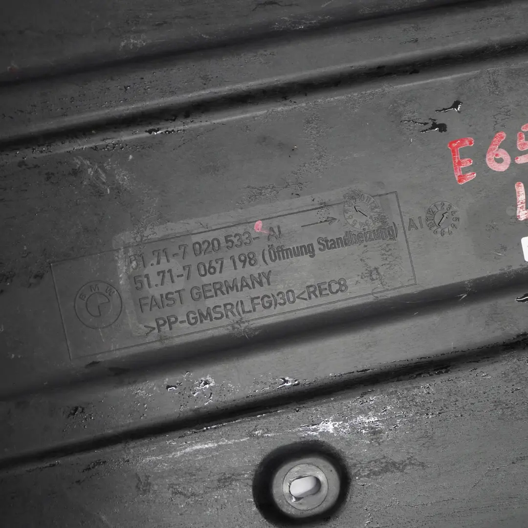 BMW E65 E66 E67Osłona płyta podwozia lewa - SKU 7020533 - Numer Części 7020533