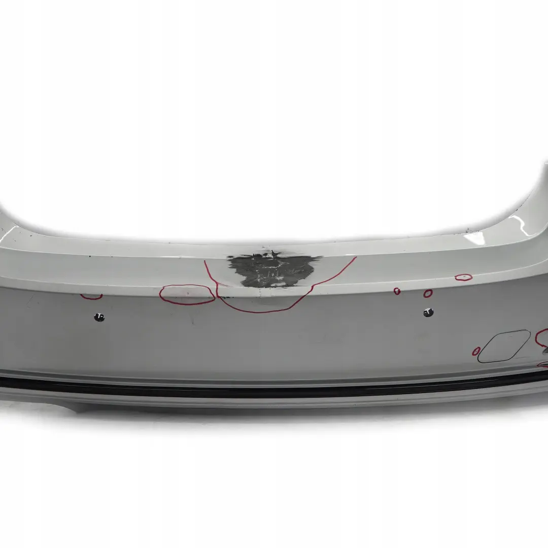 BMW 3 F30 LCI Sport Line Rear Bumper Trim Panel PDC Glacier Silver Metallic A83 - SKU 7384603-GSB - Part number 7384603