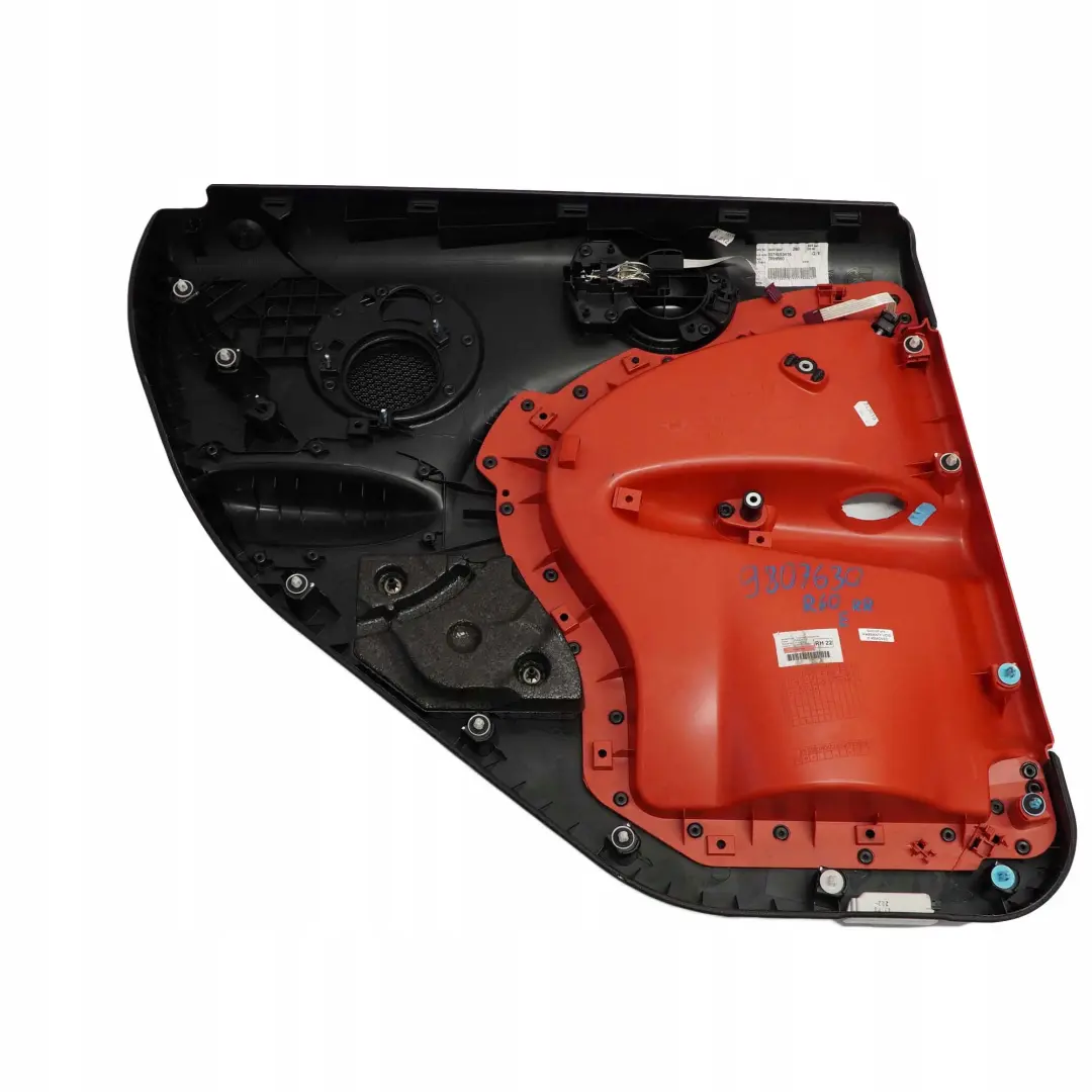 Mini Countryman R60 Garniture de Porte Arriere Droite Noir Pur Red Rouge - SKU 9807630 - Numéro de pièce 9807630