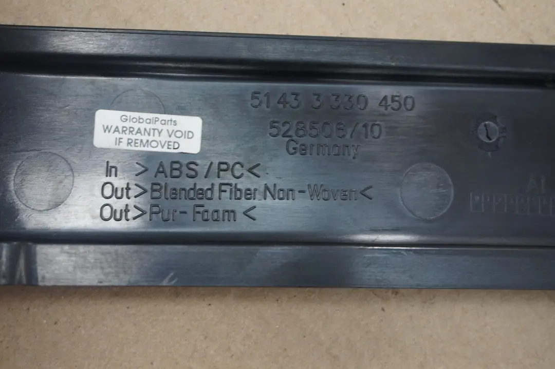 BMW X3 Series E83 LCI Cover Column D Windscreen Window Trim Right O/S Basaltgrau - SKU 3403332 - Part number 3403332