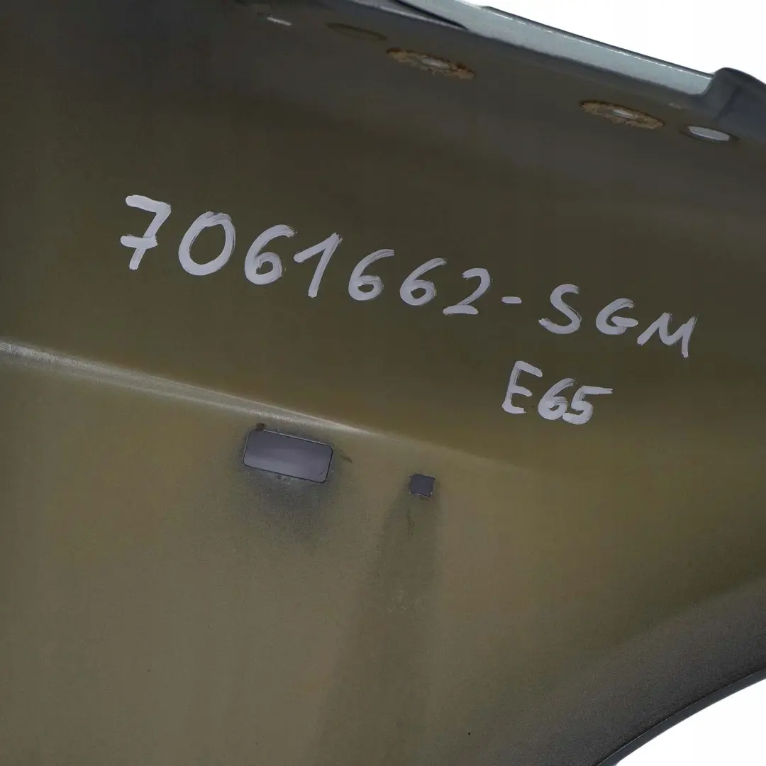 Side Panel Wing Front Left N/S Schiefergruen Slate Green - 449 to BMW 7 E65 E66 with Part number 7061661 BMW 7 E65 E66 Side Panel Wing Front Left N/S Schiefergruen Slate Green - 449 - SKU 7061661-SGM - Part number 7061661